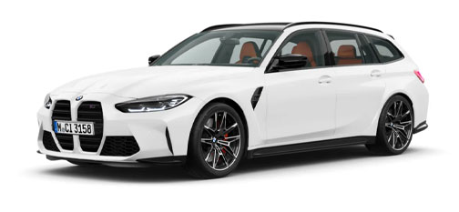 White BMW M3 Competition xDrive Touring